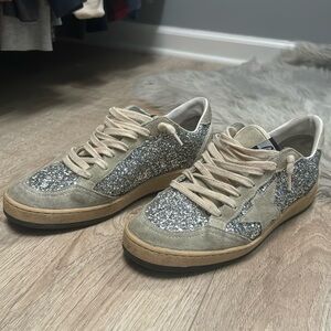 Golden Goose Women's Ball Star Glitter Low Top Sneakers
